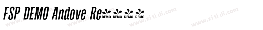 FSP DEMO Andove Re字体转换 FSP DEMO Andove Re字体转换